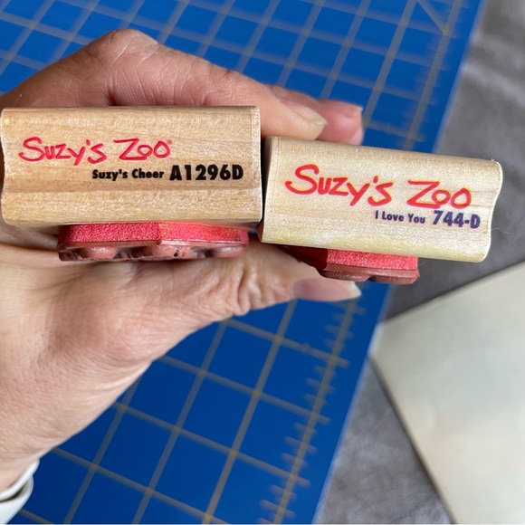 Suzy’s Zoo Rubber Stamps, Duck Stamps, Cheerleader Stamp, I love you Stamp - Picture 3 of 7
